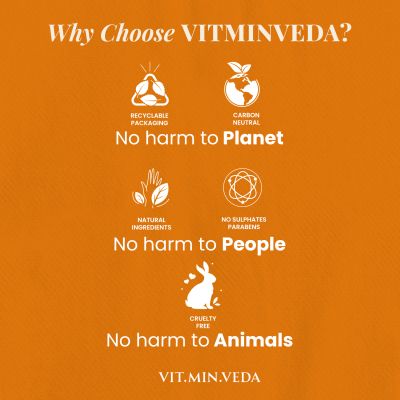 VITMINVEDA: Natural Orange Vitamin C Lip Scrub - 8 gm