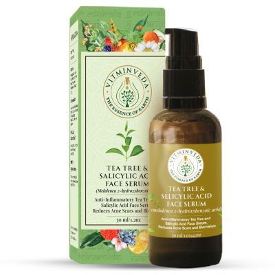 VITMINVEDA: Tea Tree & Salicylic Acid Face Serum for Acne - 30 ml