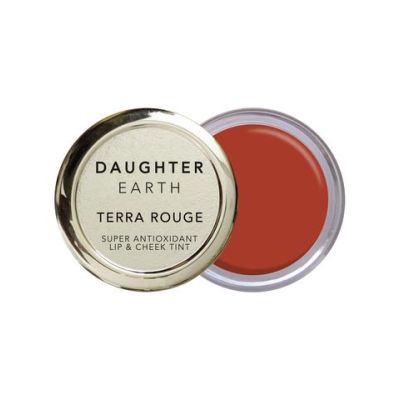 Daughter Earth: 100% Vegan Super Antioxidant Lip & Cheek Tint- Terra Rouge (Nude Red) - 4.5gm