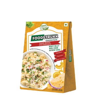 Foodstrukk: Ragi Pasta with White Sauce (Pack of 2) - 250 gm