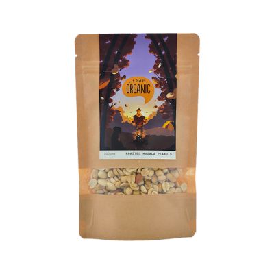 I say organic: Roasted Masala Peanuts - 100g - Pack of 3