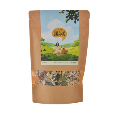 I say organic: Amaranth and Rice Namkeen - 100g - Pack of 2