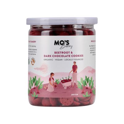 MOS Bakery: Beetroot & Dark Chocolate Cookies - 200gm