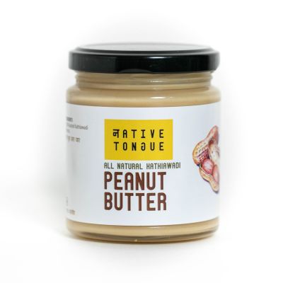 Native Tongue: Kathiawadi Peanut Butter (Unsweetened, All Natural) -200gm