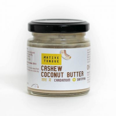 Native Tongue: Cashew Coconut Butter with Saffron And Cardamom - 130gm