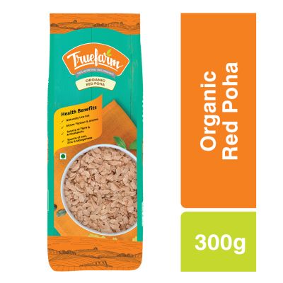 Truefarm: Organic Red Poha - 300g - Pack of 3