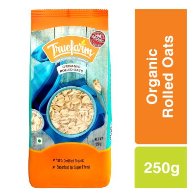 Truefarm: Organic Rolled Oats - 250g - Pack of 2