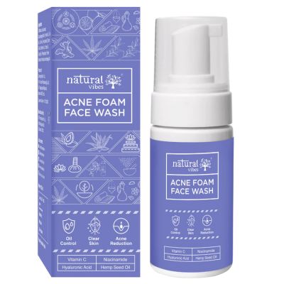 Natural Vibes: Anti Acne Foam Face Wash - 125ml [CLONE]