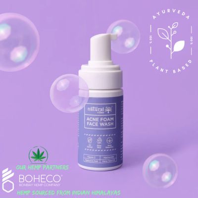 Natural Vibes: Anti Acne Foam Face Wash - 125ml [CLONE]