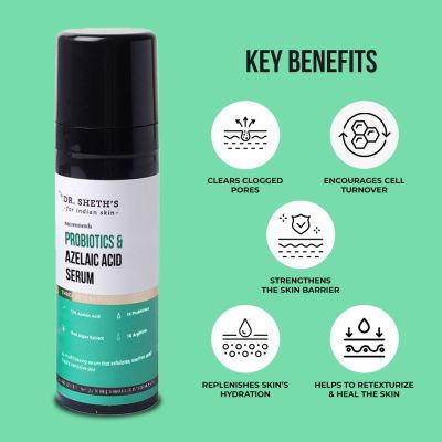 Dr. Sheth's: Probiotics & Azelaic Acid Serum - 30ml