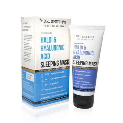Dr. Sheth's: Haldi & Hyaluronic Acid Sleeping Mask - 40gm