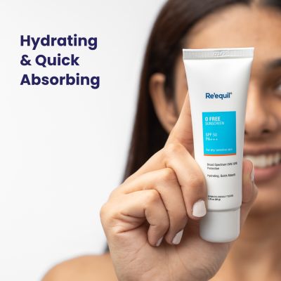 Reequil: O Free Sunscreen SPF 50 PA+++ - 50gm