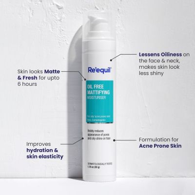 Reequil: Oil Free Mattifying Moisturiser - 50gm