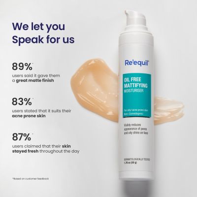 Reequil: Oil Free Mattifying Moisturiser - 50gm