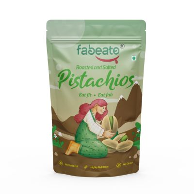 Fabeato: Premium Roasted & Salted Pistachios - 200gm