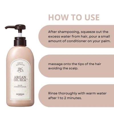 Skinfood: Argan Oil Silk Plus Hair Conditioner - 500ml