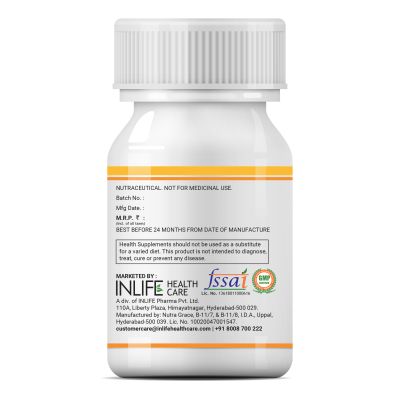 INLIFE: Natural Vitamin E Oil Capsules  30 Vegetarian Capsules