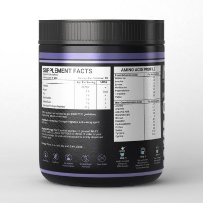 INLIFE: Hydrolyzed Collagen Peptides Powder - Unflavoured - 200gm