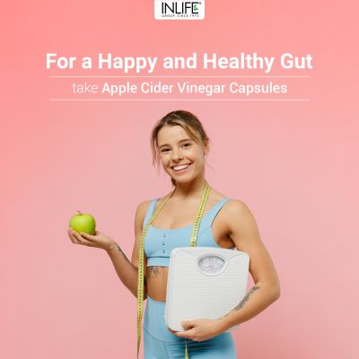 INLIFE: Apple Cider Vinegar Supplement - 60 Vegetarian Capsules