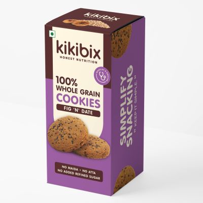 Kikibix: Fig N Date Cookies- 260 gm (Pack of 2)