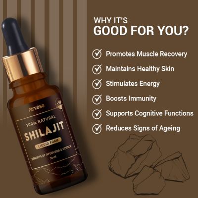 Nirvasa: Pure Shilajit Liquid - 30ml