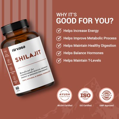 Nirvasa: Shilajit Tablets - 60 Tablets