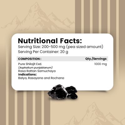 Nirvasa: Pure Shilajit Resin - 20gm