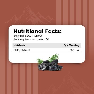Nirvasa: Shilajit Tablets - 60 Tablets