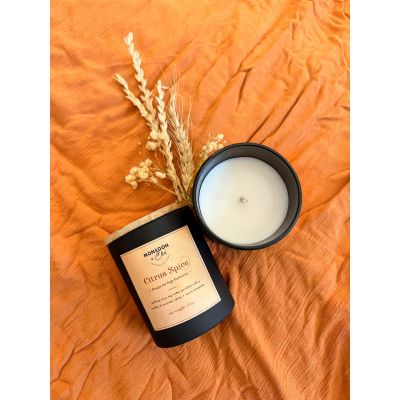 Monsoon & Chai: Citrus Spice Scented Soy Wax Candle