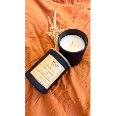 Monsoon & Chai: Warmth - Amber Rose & Sandalwood Scented Soy Wax Candle