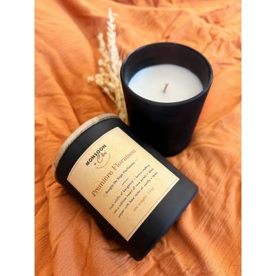 Monsoon & Chai: Première Floraison Rose Scented Soy Wax Candle