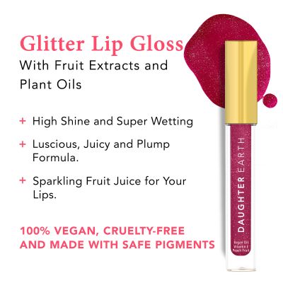 Daughter Earth: Glitter Lip Gloss I am Mine - 5ml