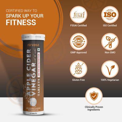 Nirvasa: Apple Cider Vinegar - 15 Effervescent Tablets