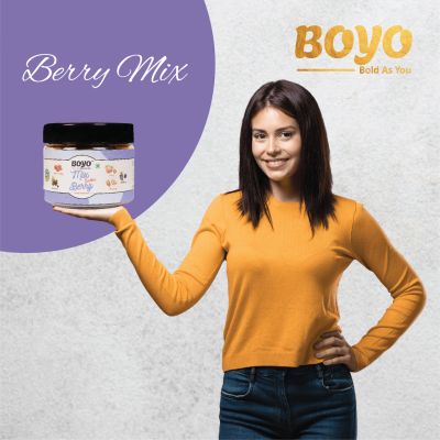 BOYO: Premium Nuts Mix & Berries Mix Combo Pack - 425gm
