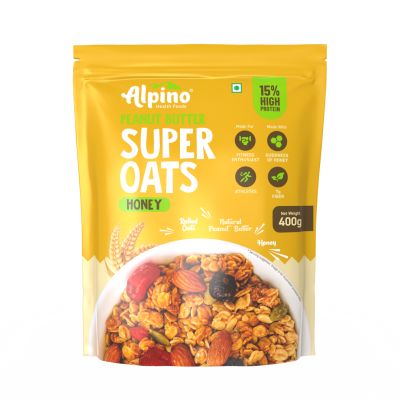 Alpino: High Protein Super Rolled Oats Honey - 400gm