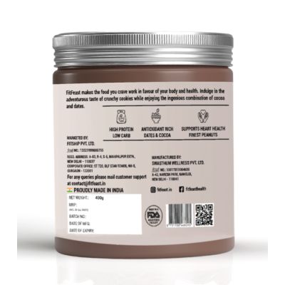 FitFeast: Cookie Fudge Peanut Butter - 400gm