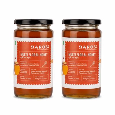 BAROSI: Multi Floral Honey - Pack of 2 - 500gm Each