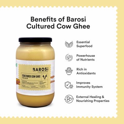BAROSI: Cultured Cow Ghee - 1000ml
