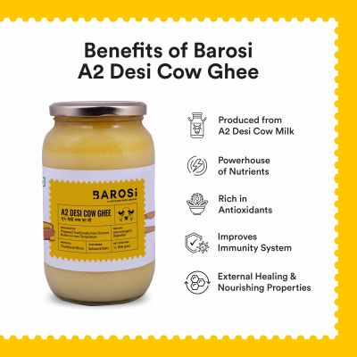 BAROSI: A2 Desi Cow Ghee - 1000ml