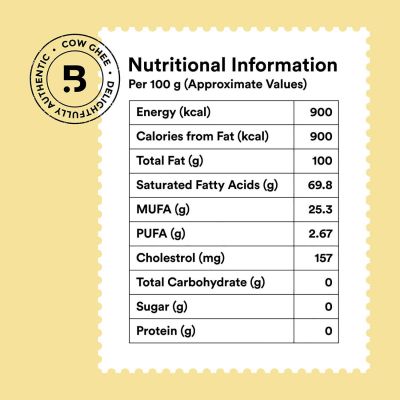 BAROSI: Cultured Cow Ghee - 1000ml