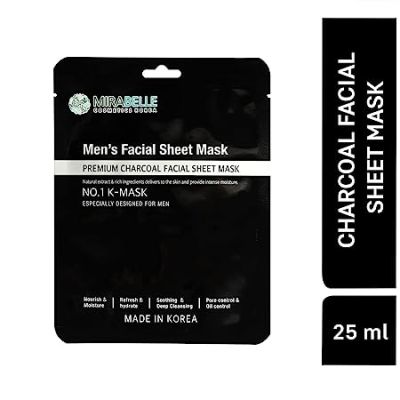 Mirabelle: Men's Facial Sheet Mask - 25ml