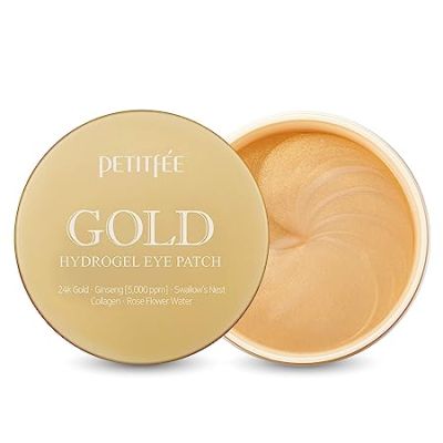 Petitfee: Gold Hydrogel Eye Patch +5 Golden Complex - Pack Of 60 Pieces