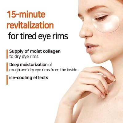 Petitfee: Collagen & Coq10 Hydrogel Gel 98%Eye Patch - Pack Of 60 Pieces