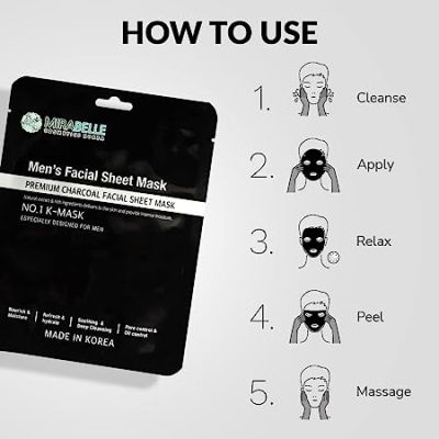 Mirabelle: Men's Facial Sheet Mask - 25ml