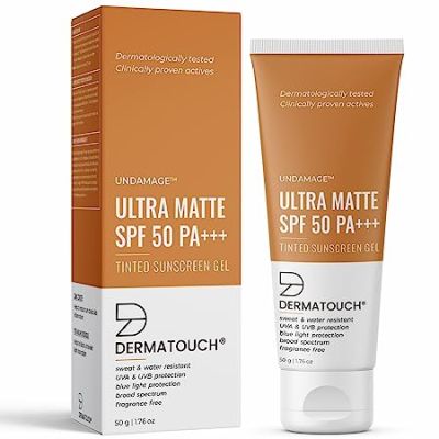 Dermatouch: Undamage Ultra Matte Tinted Sunscreen SPF 50 PA+++ | 50gm
