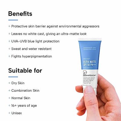 Dermatouch: Undamage Ultra Matte Sunscreen Gel SPF 50 PA+++ - 25gm