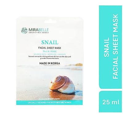 Mirabelle: Snail Facial Sheet Mask - 25ml