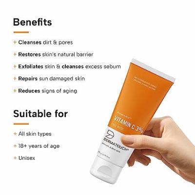 Dermatouch: Vitamin C 3% Face Wash - 70gm