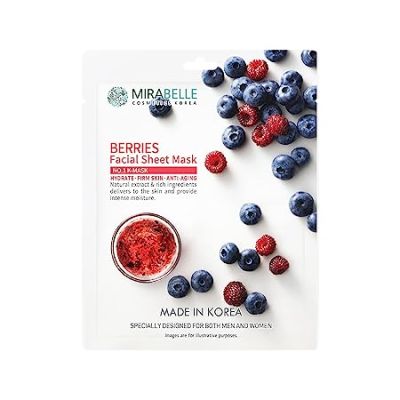 Mirabelle: Facial Sheet Mask Combo - Pack of 6 - 25ml each