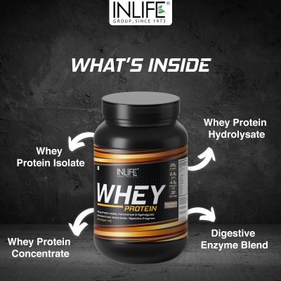 INLIFE: Whey Protein Isolate Concentrate - Cafe Mocha - 1Kg